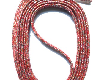 SNORS - dentelle - paillettes lin petit-fils 130 cm, env. 5 mm rouge
