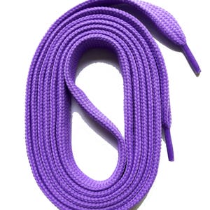 SNORS - Schnürsenkel - FLACHSENKEL Lila, 9 Längen, 2 Breiten