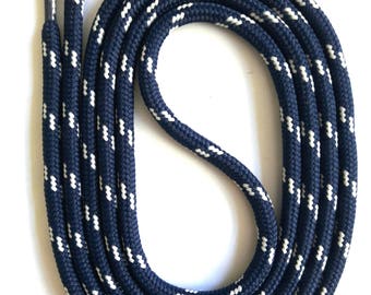 SNORS - Laces - SAFETY SENKEL Dark blue/light grey, 8 lengths, approx. 5 mm - Round-spangleds for work shoes, hiking boots, trekking shoes