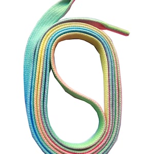 SNORS - lacci per scarpe - lacci piatti stampati arcobaleno 140 cm, ca