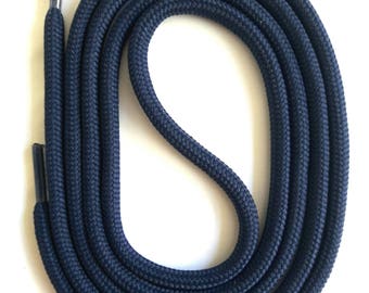 SNORS - Laces - SAFETY SENKEL Dark blue, 8 lengths, approx. 5 mm - Round stools for work shoes, hiking shoes, trekking shoes