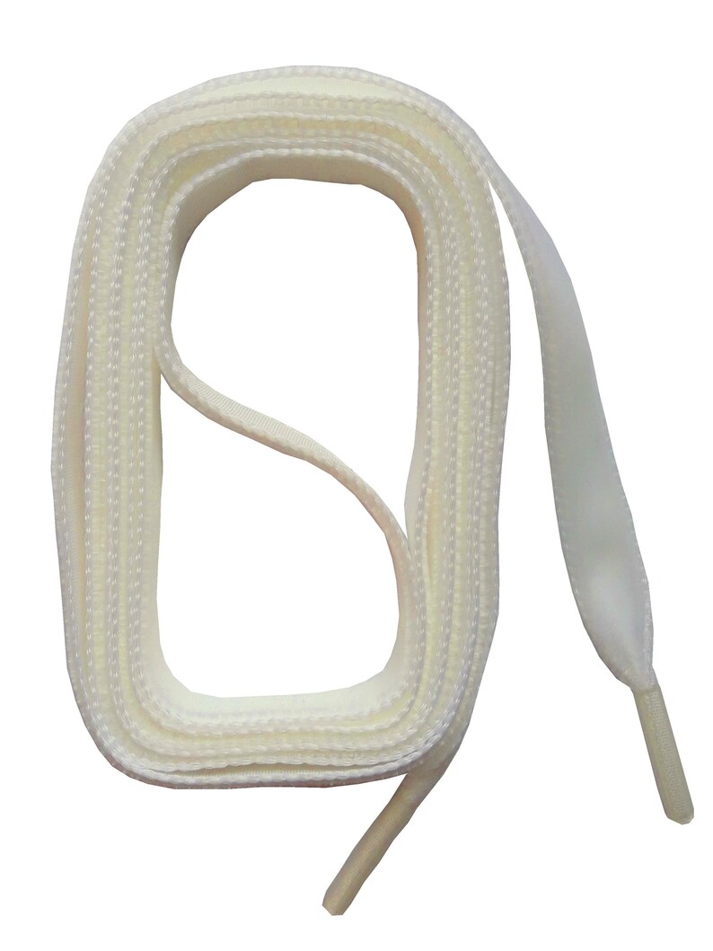 SNORS-SAMT laces-SAMTSENKEL White, 2 lengths, about 9 mm image 1