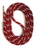 SNORS - Laces - SICHERHEITSSENKEL Dark red/light grey, 8 lengths, approx. 5 mm - Round-spangleds for work shoes, hiking boots, trekking shoes product logo