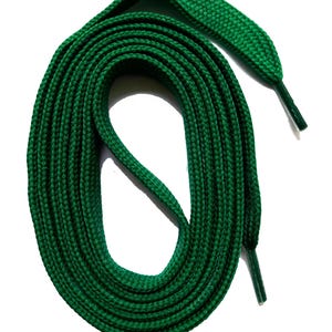 SNORS - Shoelaces - FLAT LACES Dark Green, 9 lengths, 2 widths