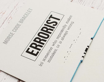 ERRORIST Morse Code Bracelet: Miyuki Bead Friendship Jewelry