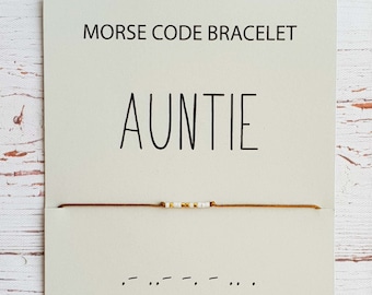 Auntie Morse Code Bracelet: Miyuki Delica Bead Secret Message