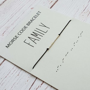 Family - Morse Code Bracelet - Bracelet – Bracelet for Women and Men – Family Jewelry - Message bracelet - Friendship Bracelet - Gift
