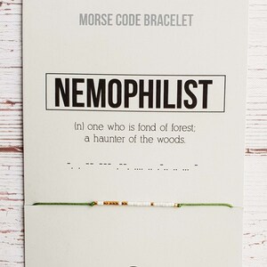 NEMOPHILIST - Morse code bracelet - Gift jewelry - Friendship Bracelet - Morse Code Jewelry - Matching Bracelet - Bracelet for Women Men