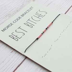 Best Bitches- Morse Code Bracelet - Bracelet – Bracelet for Women - Best Friend Gift - Jewelry - Message bracelet - Friendship Bracelet