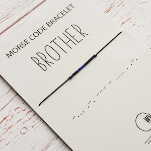 Brother Bracelet - Morse Code Bracelet - Bracelet – Bracelet for Men – Brother Jewelry - Friendship Bracelet - Brother Gift