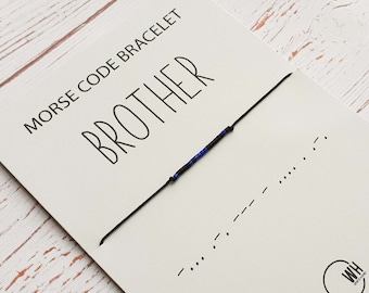 Brother Bracelet - Morse Code Bracelet - Bracelet – Bracelet for Men – Brother Jewelry - Friendship Bracelet - Brother Gift