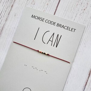 I Can Morse Code Bracelet: Miyuki Delica Beads, Hidden Message