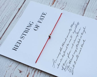Red String of Fate Bracelet - Couple Bracelet - Red String - Matching Bracelet - Bracelets for Couple - Gift Jewelry - Bracelet - Red cord