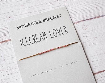 ASELFAD Bracciale Codice Morse Per Donna - Gioiello Con Messaggio Segreto Per Amiche E Compleanni