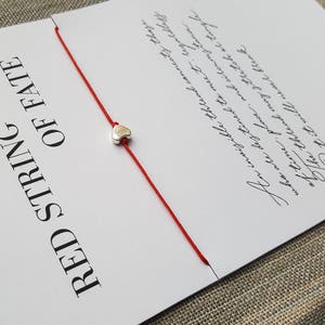 Rotes Schicksalsarmband - Paararmband - Rote Schnur - Passendes Armband - Armbänder für Paare - Geschenk Schmuck - Armband - Rote Kordel