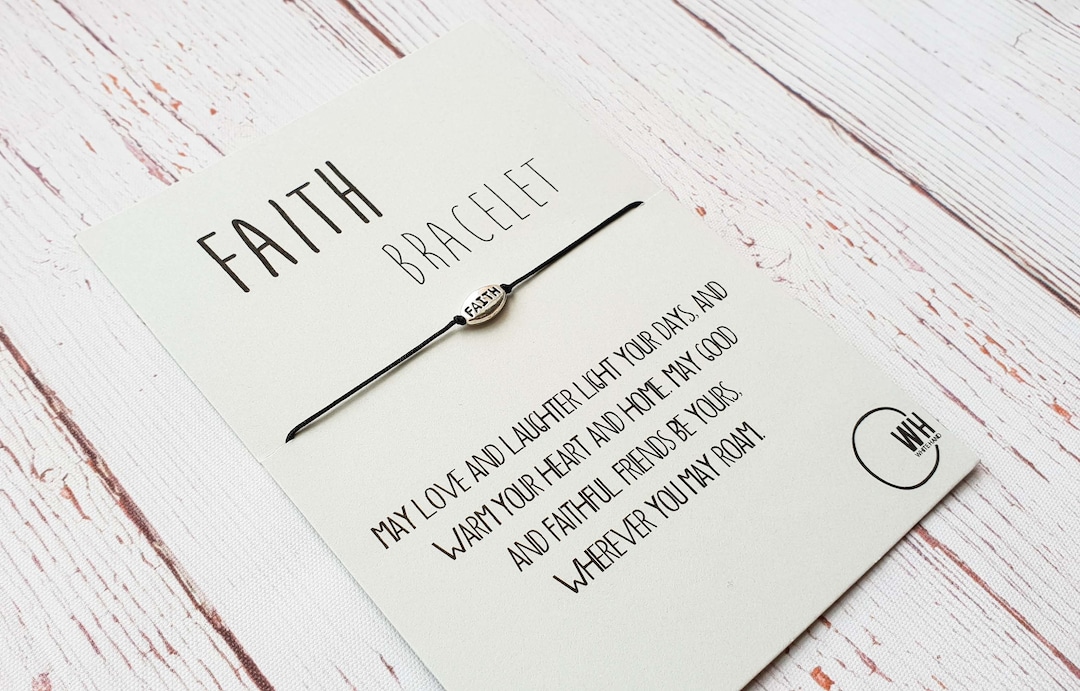 Gift Bracelet Faith Bracelet Gift for Her Gift for Him Birthday Gift