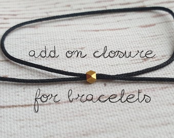 Sliding Bead: Add On Bracelet Closure