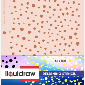 Liquidraw Design Pochoir Artisanat Superposition Pochoirs Scrapbooking roches Peinture Lettre Pochoir Modèle Formes Motifs Décoration Carte Fabrication