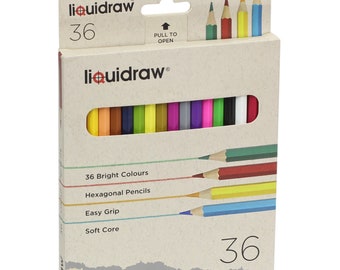 36 crayons de couleur pour adultes Crayons de dessin de couleur Premium Art pour adultes et professionnels