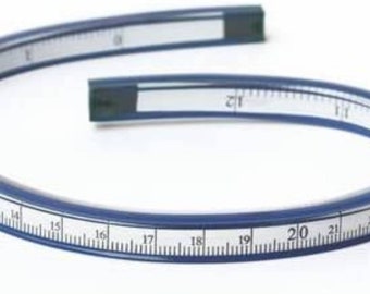 Liquidraw® 60cm Flexible Ruler, Flexible Curve Vinyl French Curve