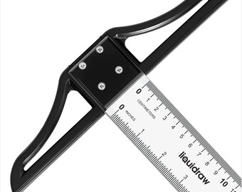 Liquidraw T Square Ruler 60cm 24" Wooden T-Square Shape Drawing - View #5