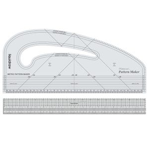 Liquidraw Pattern Maker Grading Lineal Set zum Muster Markieren Mehrzweck-Schneiden Imperial Metric Werkzeug Quilten Nähen Lineal Mode-Design
