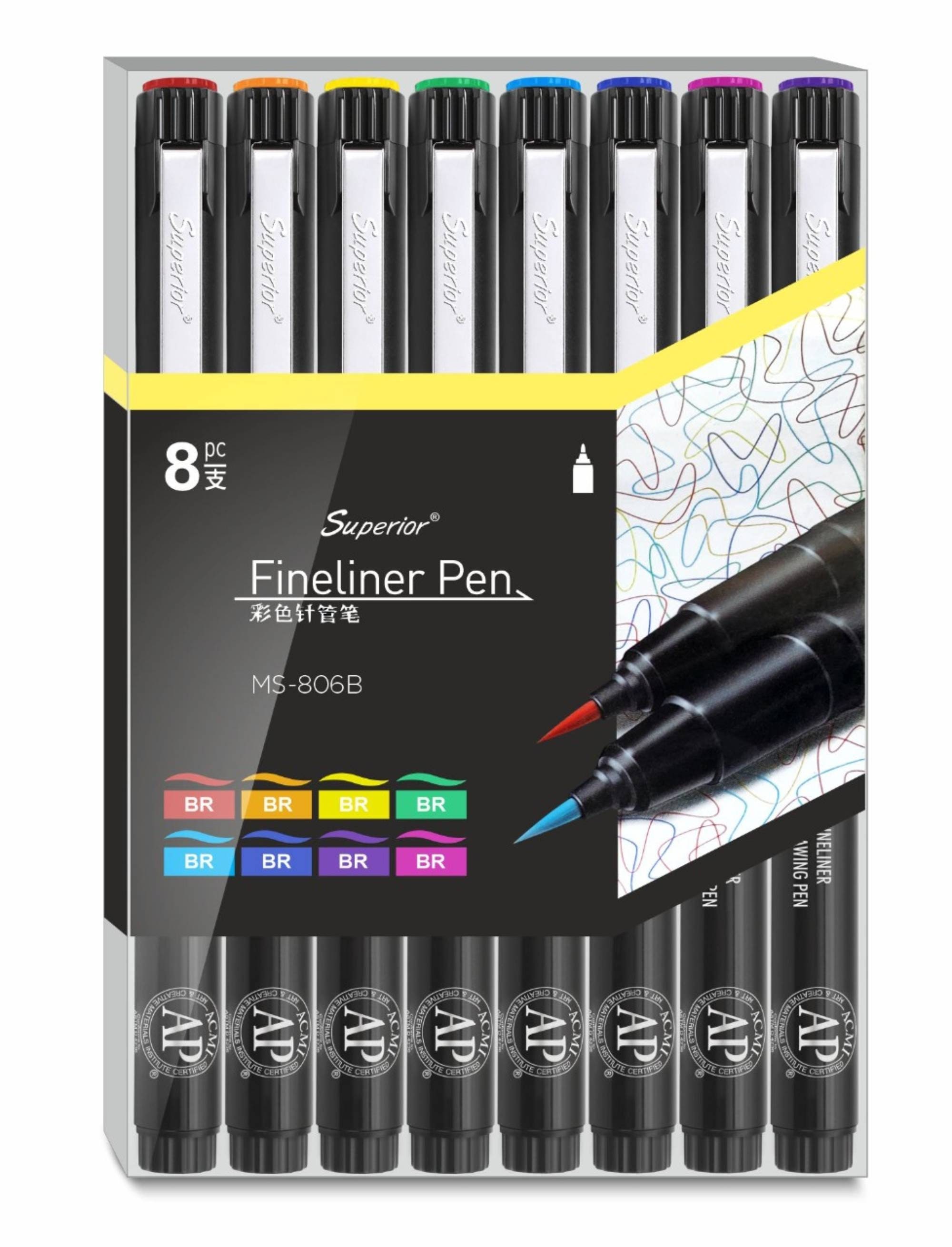 Liquidraw White Gel Pens For Art, Black Paper 0.8mm Fine Point Gel Pen For  Artists, Highlights, Drawing, Writing & Sketching Designs
