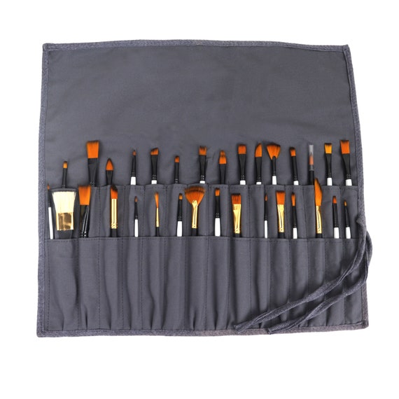 Paint brush roll holder case - La Industria Handmade