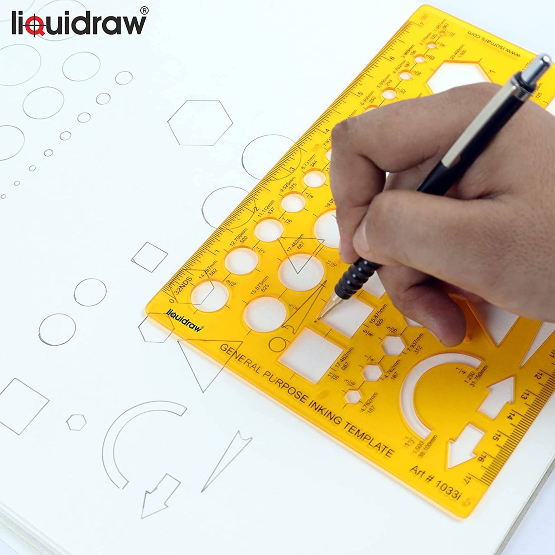Liquidraw Circle Template Stencil Ellipse Oval Triangle Square Hexagon ...