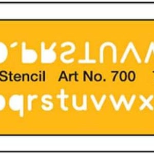 Liquidraw Lettering Stencils for Crafts English Stencil Alphabet Number Drawing Drafting Template, 7mm