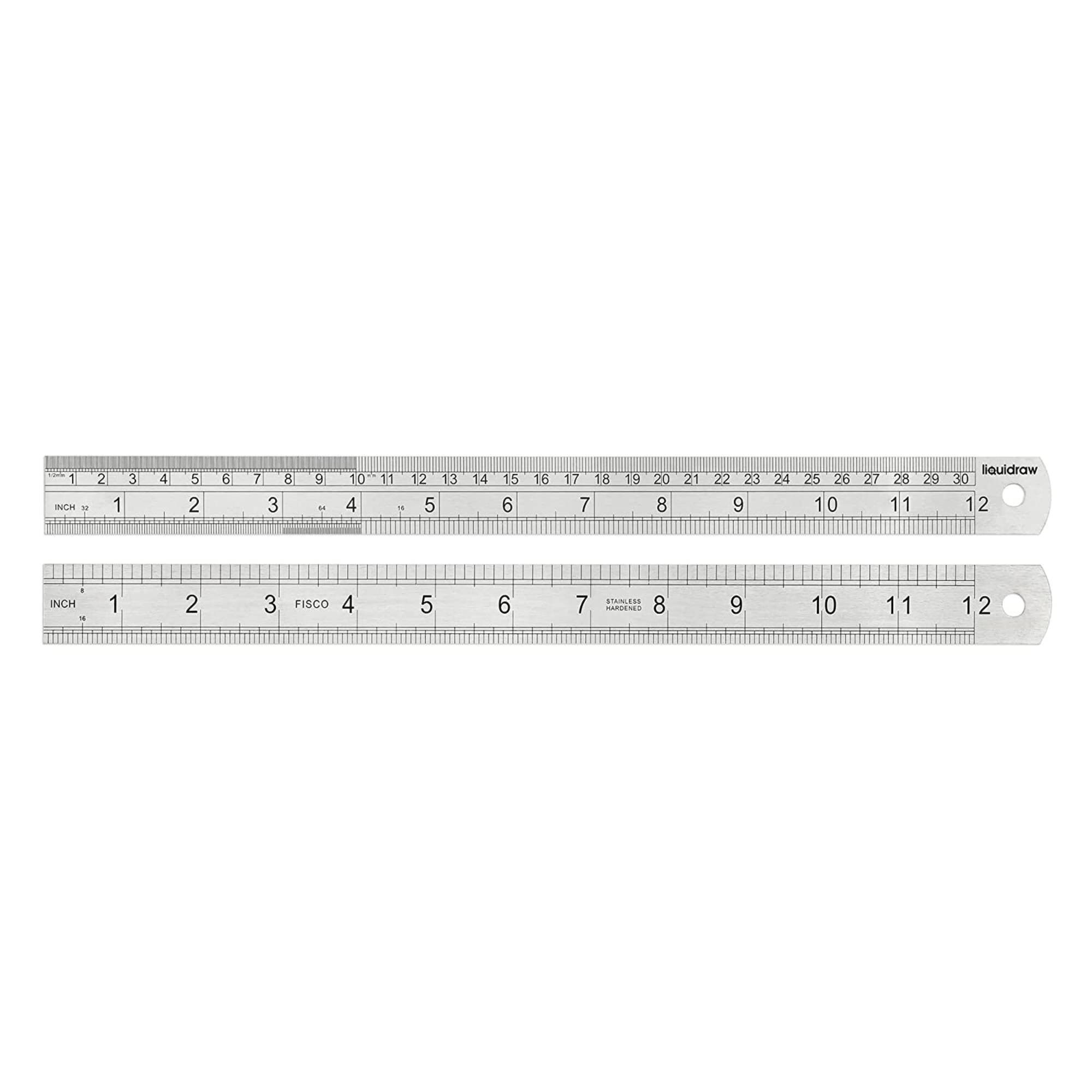 Liquidraw Steel Ruler Stainless Metal Ruler For Cutting Sewing Etsy