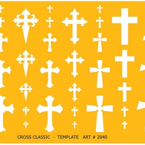Liquidraw Jewellery Design Templates Stencil, Jewellery Making Template Stencils - Crosses