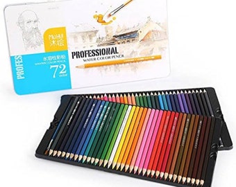 72 Watercolour Pencils, Premium Art Drawing Sketch Pencils for Adults and Professionals Watercolour Pencils For Aquarelle Drawing Coloring