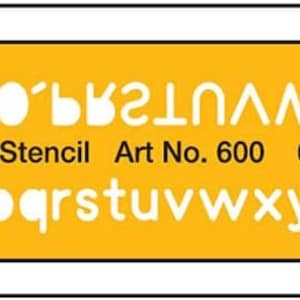 Liquidraw Lettering Stencils for Crafts English Stencil Alphabet Number Drawing Drafting Template, 6mm