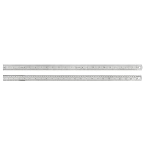 Liquidraw Steel Ruler Stainless Metal Ruler For Cutting Sewing With Metric Imperial Measuring For Engineers & Architects (60cm)