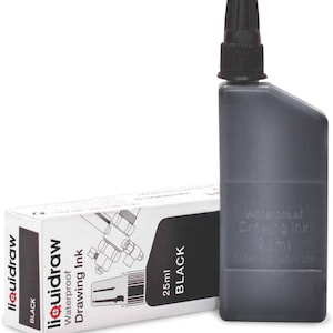 Technische Pen Waterdichte Tekeninkt 25ml (Compatibel met Rotring Isograph Pennen) Meerdere Kleuren Beschikbaar Artiste Gekleurde Inkt Schilderij