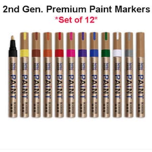 Toma Gold Silver Resin Drawing Pen Metallic Marker Pens Waterproof