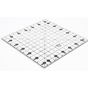 Liquidraw vierkante quiltliniaal, helder acryl quilt vierkant sjabloon, imperiale 6,5 "x 6,5"