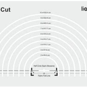Liquidraw Circle Cut Quilting Righello, Modello acrilico
