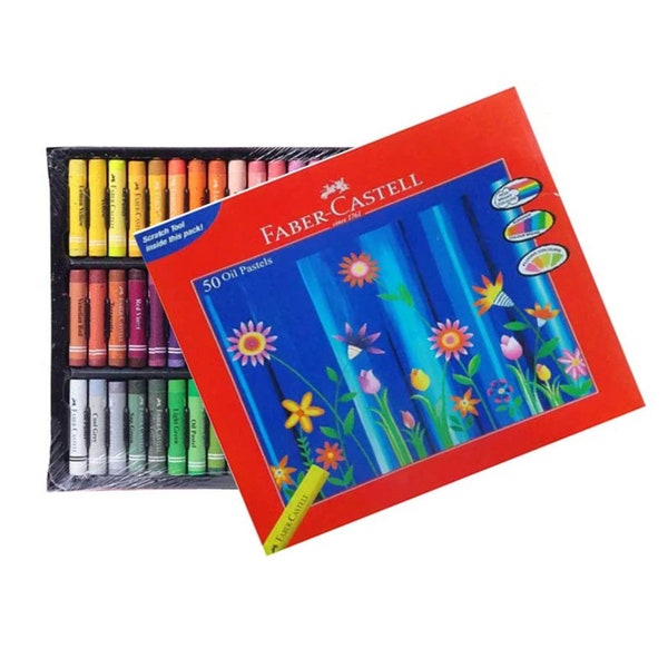 50 x Faber-Castell Oil Pastels Set Crayons Pastel à l’huile pour les arts et l’artisanat