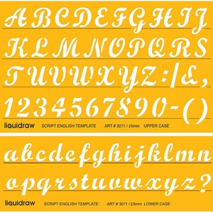 Large Alphabet Stencil Set