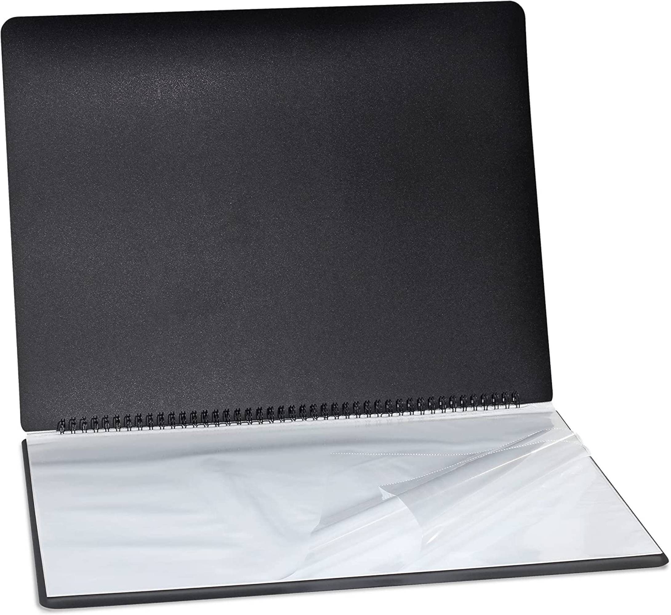Liquidraw A3 Art Portfolio Case with 20 Sleeves Spiral File Portfolio Folder for Artists,Architects,Drawing,Documents and Professional Files