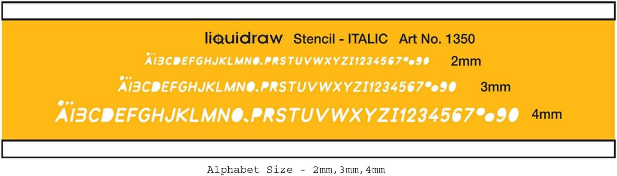 Liquidraw Lettering Stencils for Crafts English Stencil Alphabet Number ...