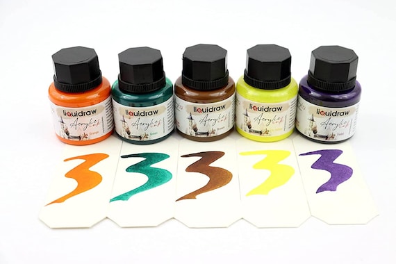 Liquidraw Acrylic Inks for Artists Set of 10 Ink Set 35ml