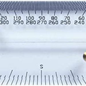 Liquidraw Marine Navigation Righello parallelo 21" Giunti in ottone Righello acrilico nautico per tracciato di navigazione
