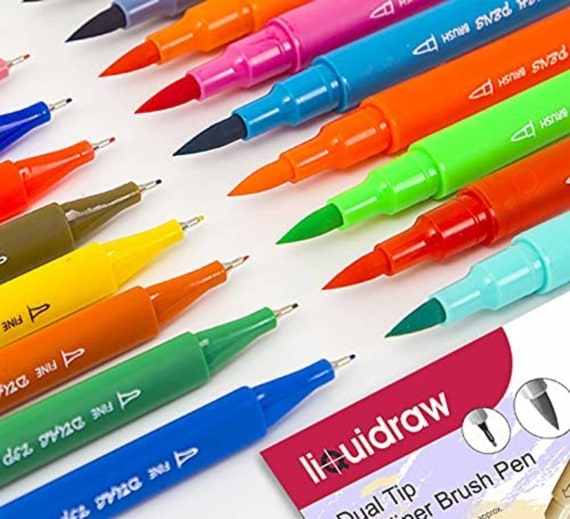 Liquidraw Watercolor Paint Palette & Brush 24 Colors With Cover Artist Watercolor  Painting for Adults and Kids 