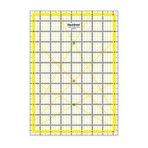 Liquidraw Quilting Ruler 8.5&quot; x 12&quot; Acrylic Imperial Patchwork Rectangle Quilting Template Clear Ruler For Sewing Cutting Measuring