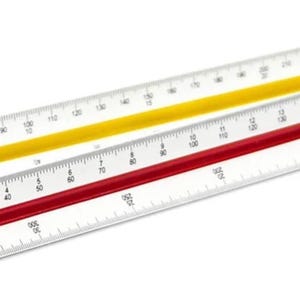 Liquidraw Metric Triangular Scale Ruler 30cm, Architectural