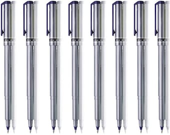 10 Black Fineliner Pens Set Fine Point Pens 0.5mm Fineliners Black Coloured Pens Drawing Art