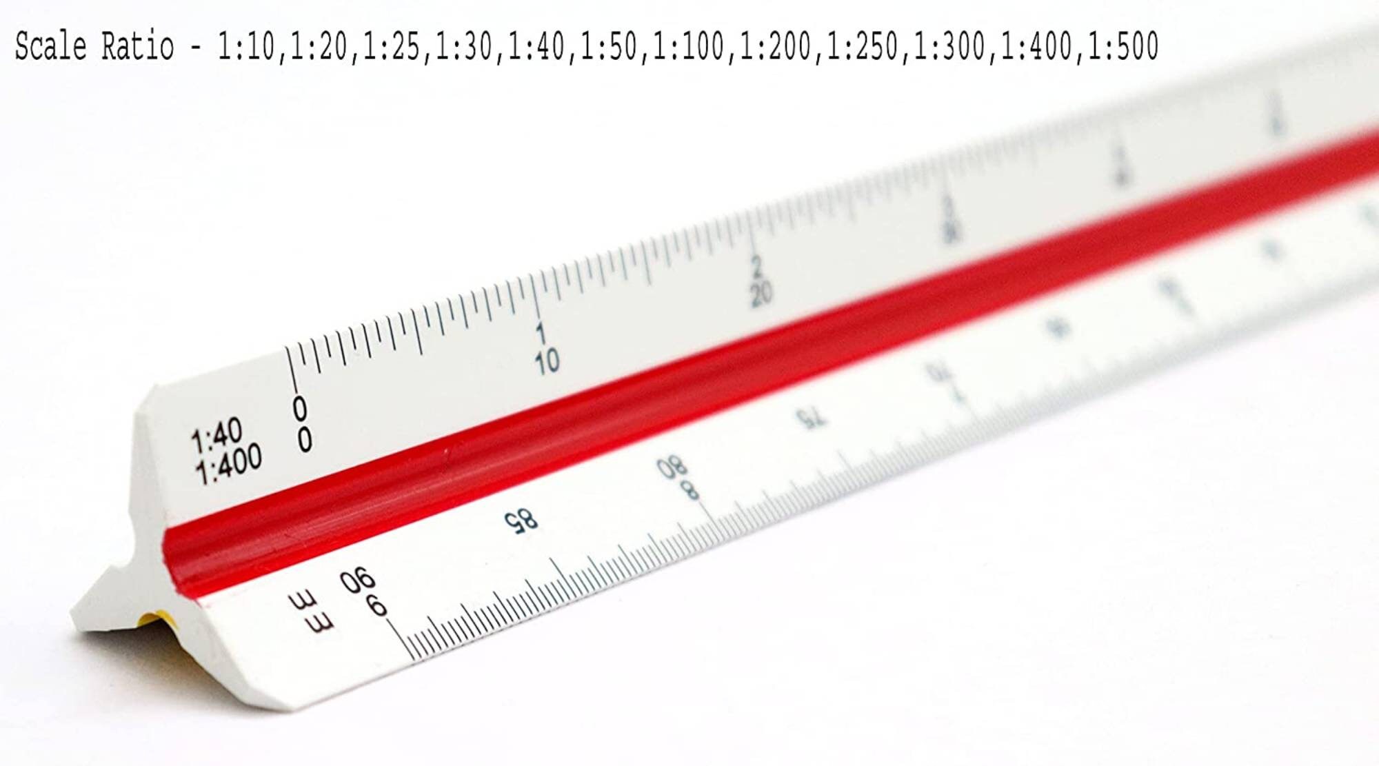 Liquidraw Metric Triangular Reduction Scale Ruler 30cm, Architectural ...